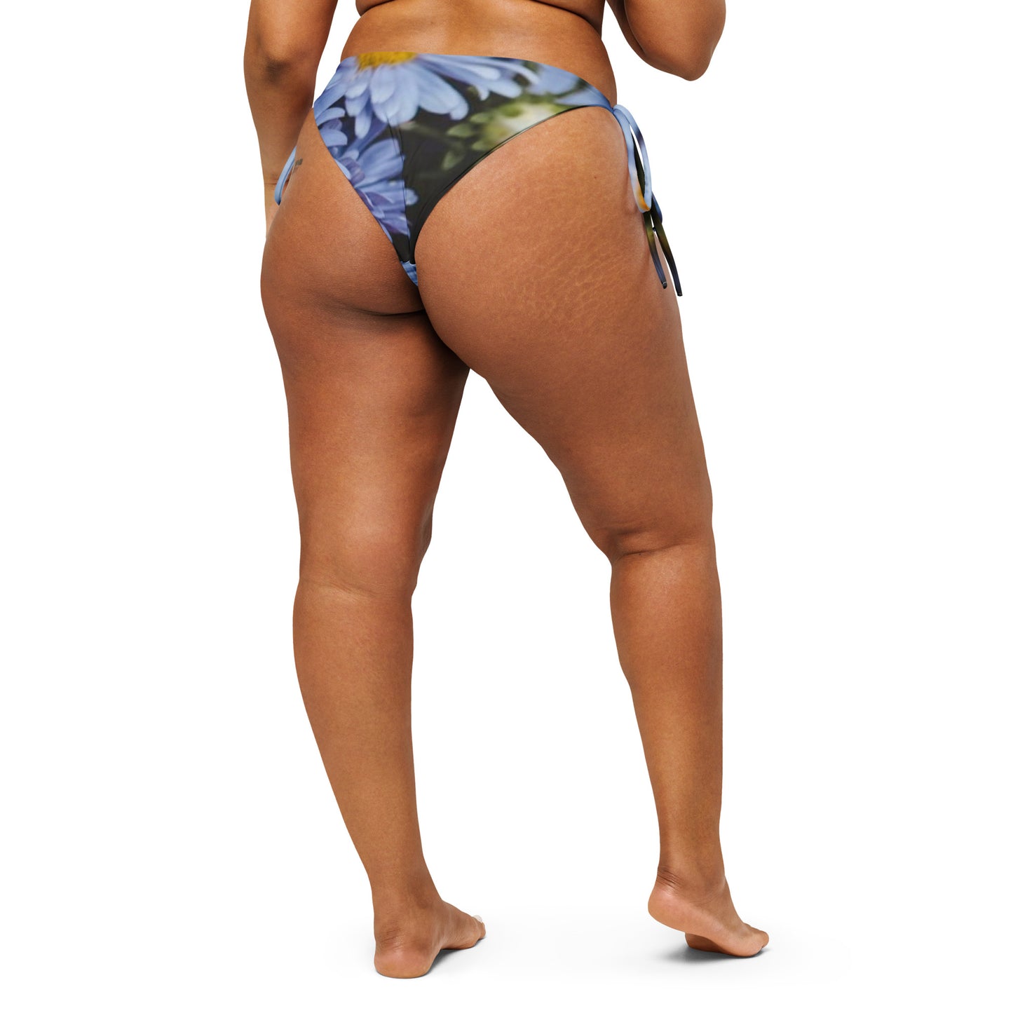 Swimwear - Floral Blue Bikini Bottom