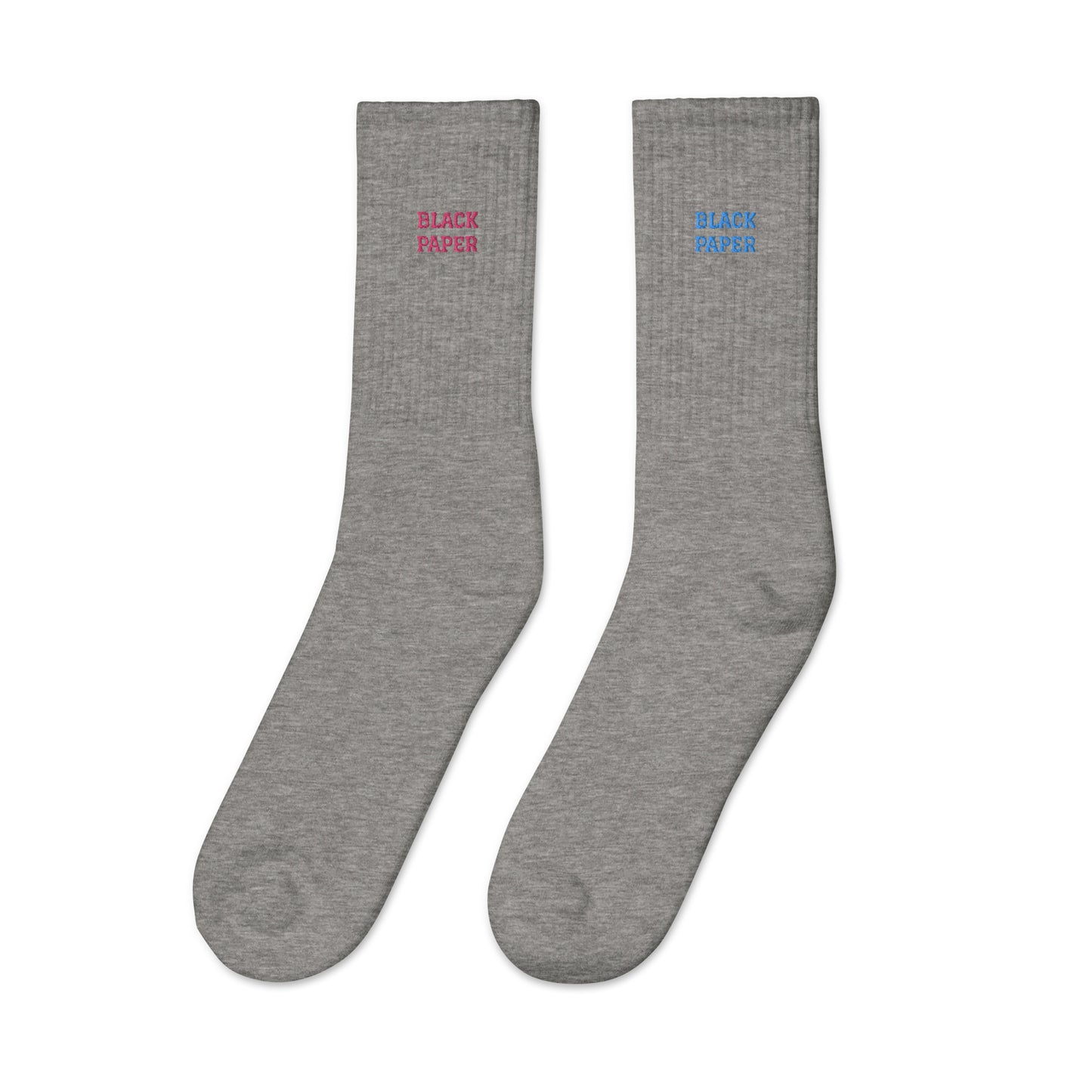 Black Paper - Embroidered Socks Colors