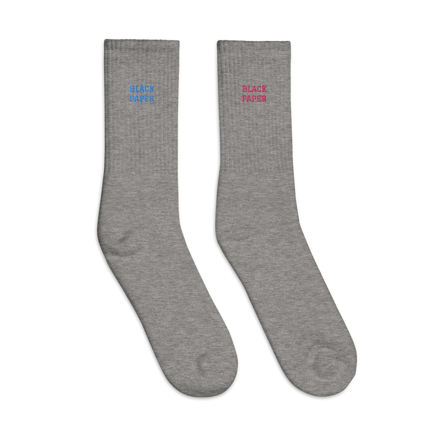 Black Paper - Embroidered Socks Colors