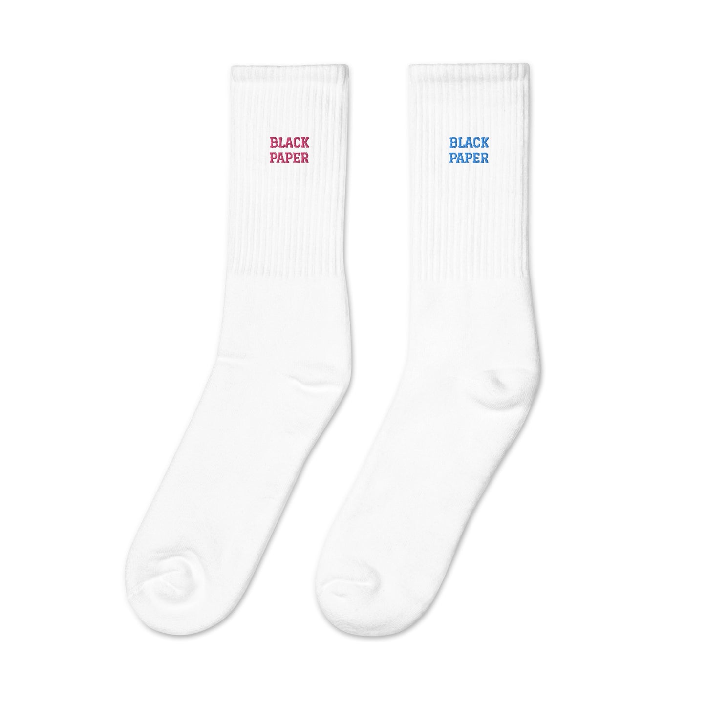 Black Paper - Embroidered Socks Colors