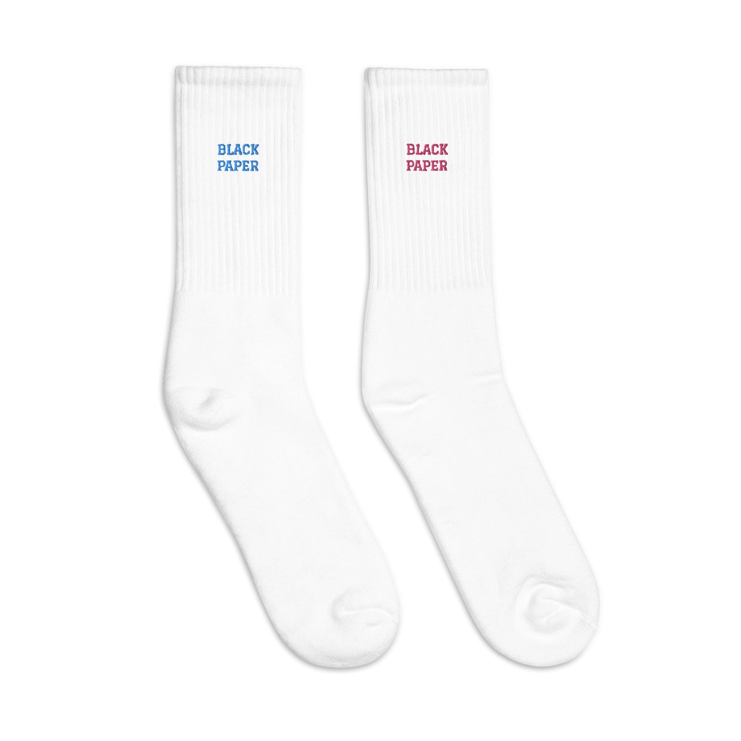 Black Paper - Embroidered Socks Colors