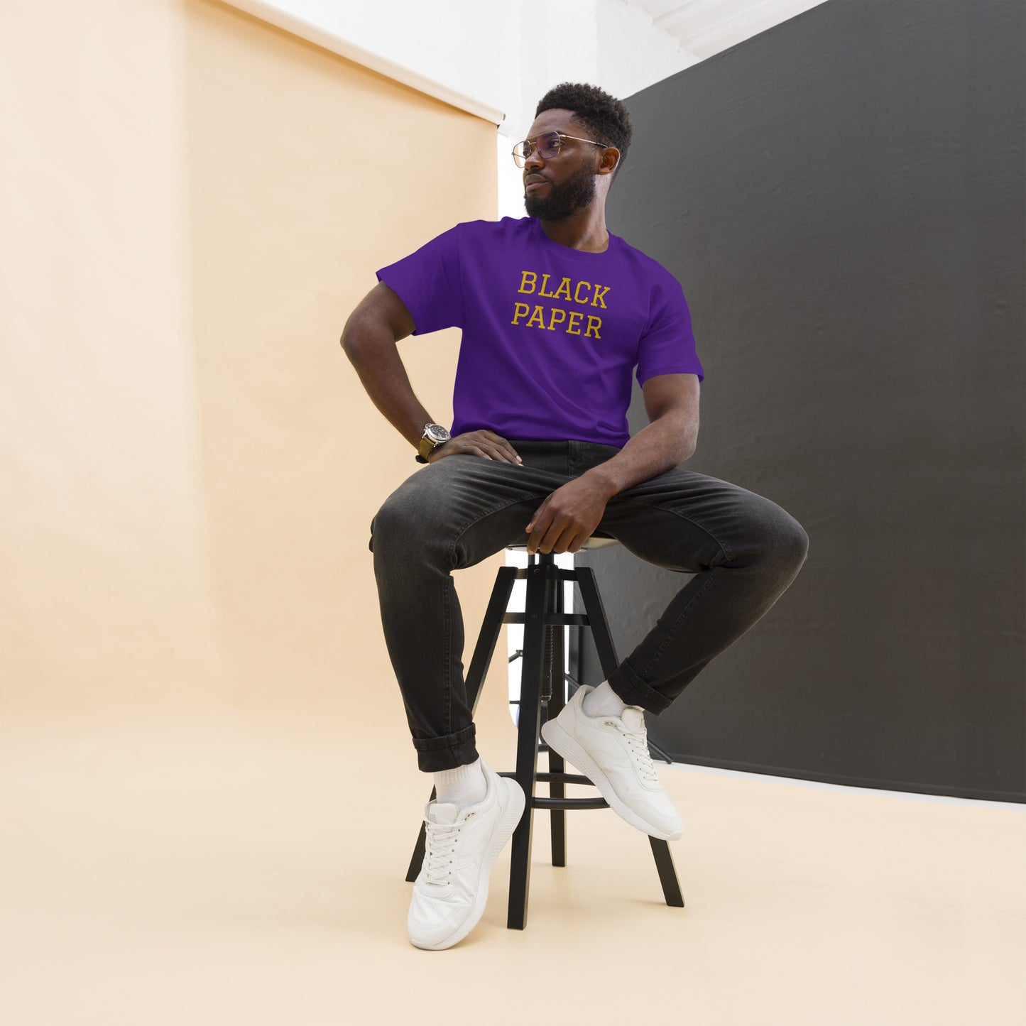 Purple & Gold COLLECTION - Classic Tee(Embroidered)