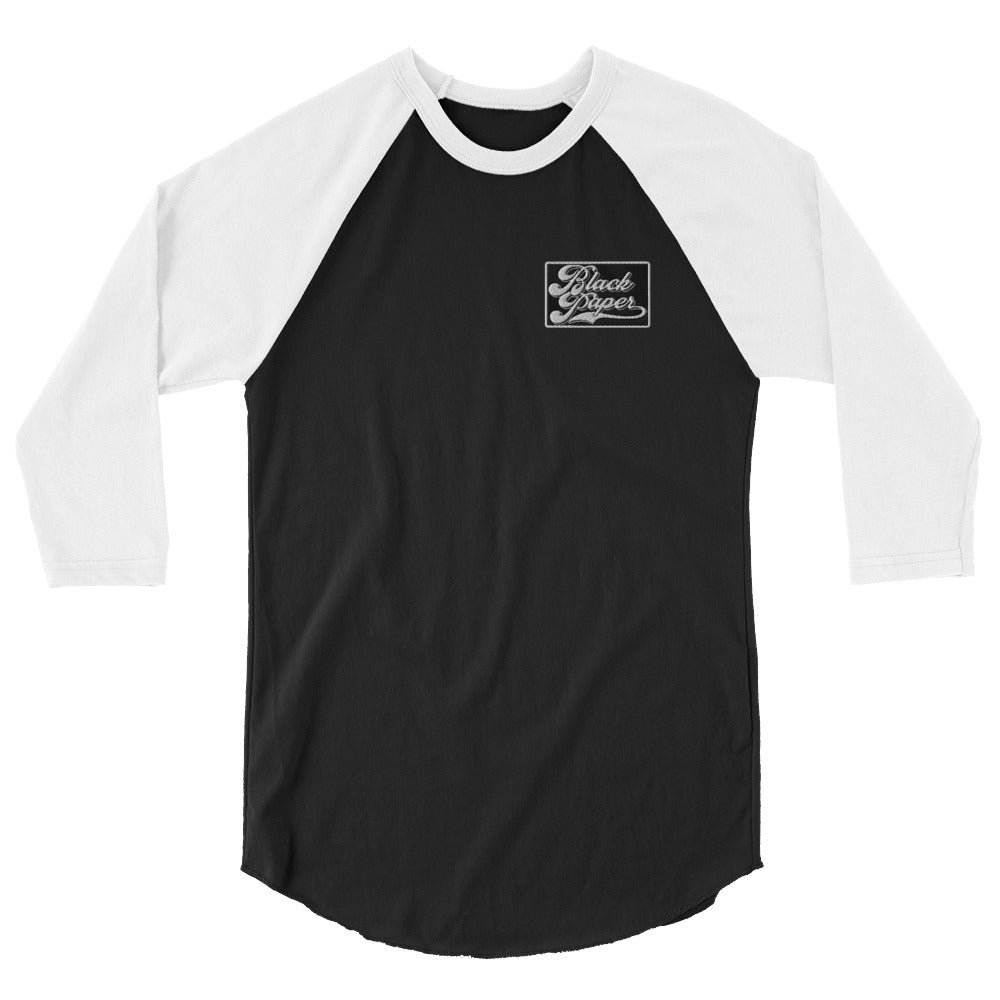 Black Paper - Raglan 3/4 Sleeve