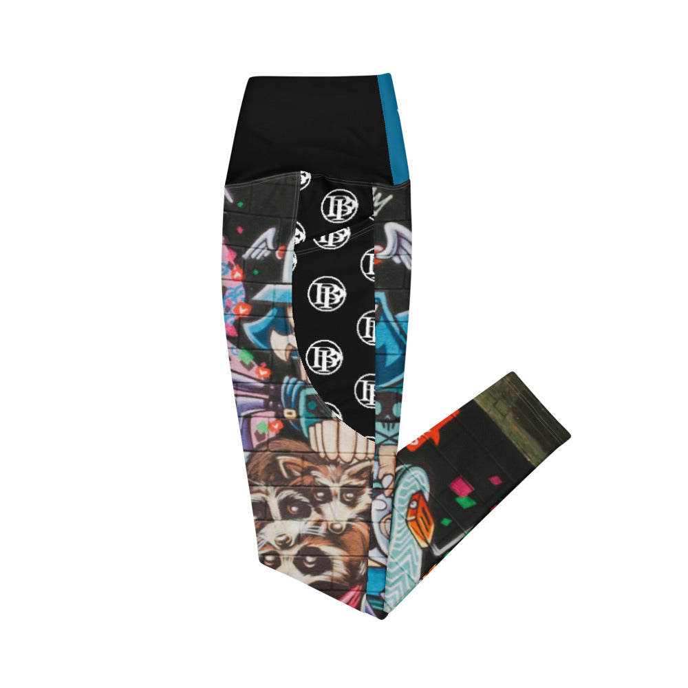 Black Paper - Leggings GRAFFITI