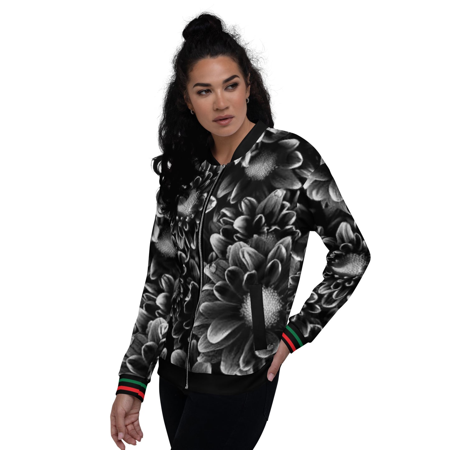 Tracksuit - Black Flower Jacket