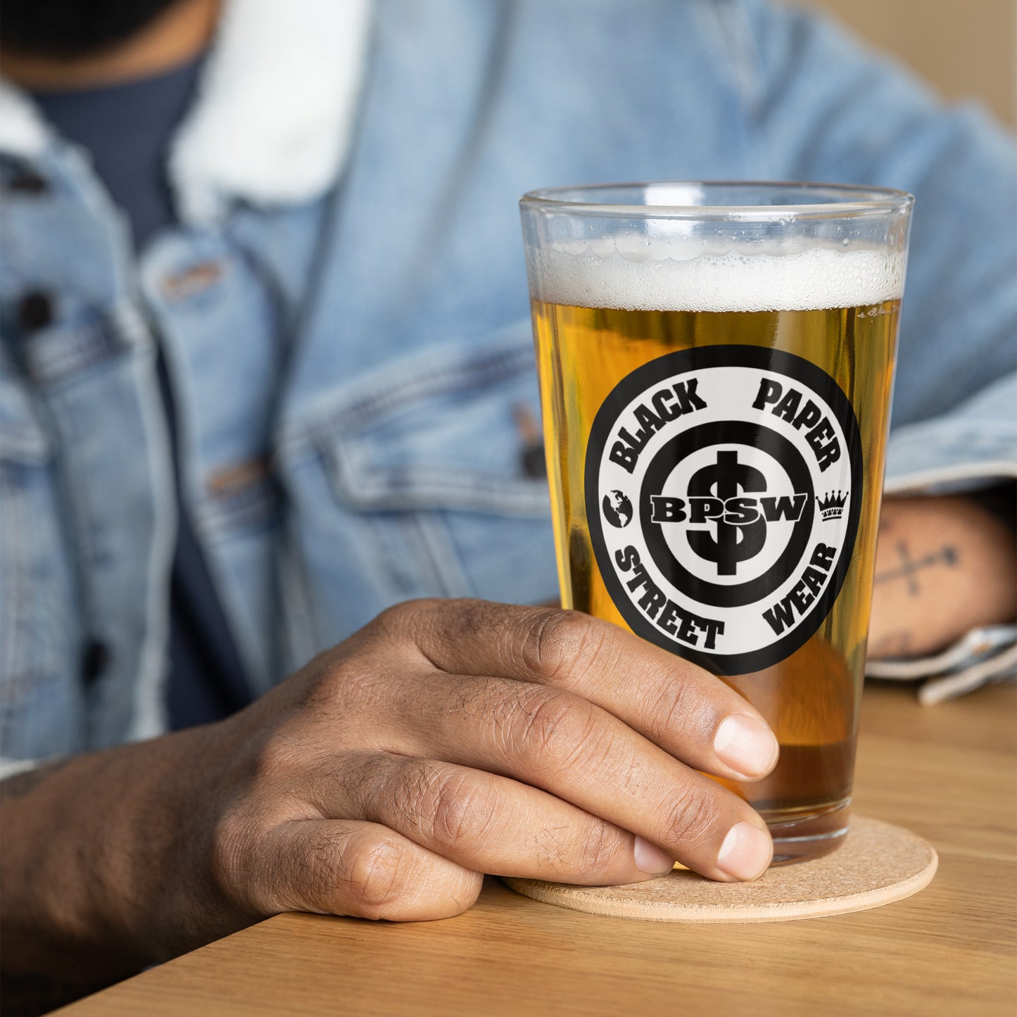 Beer Glass - Globe Logo