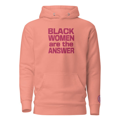 Hoodie - Black Women are the Answer (embroidered)