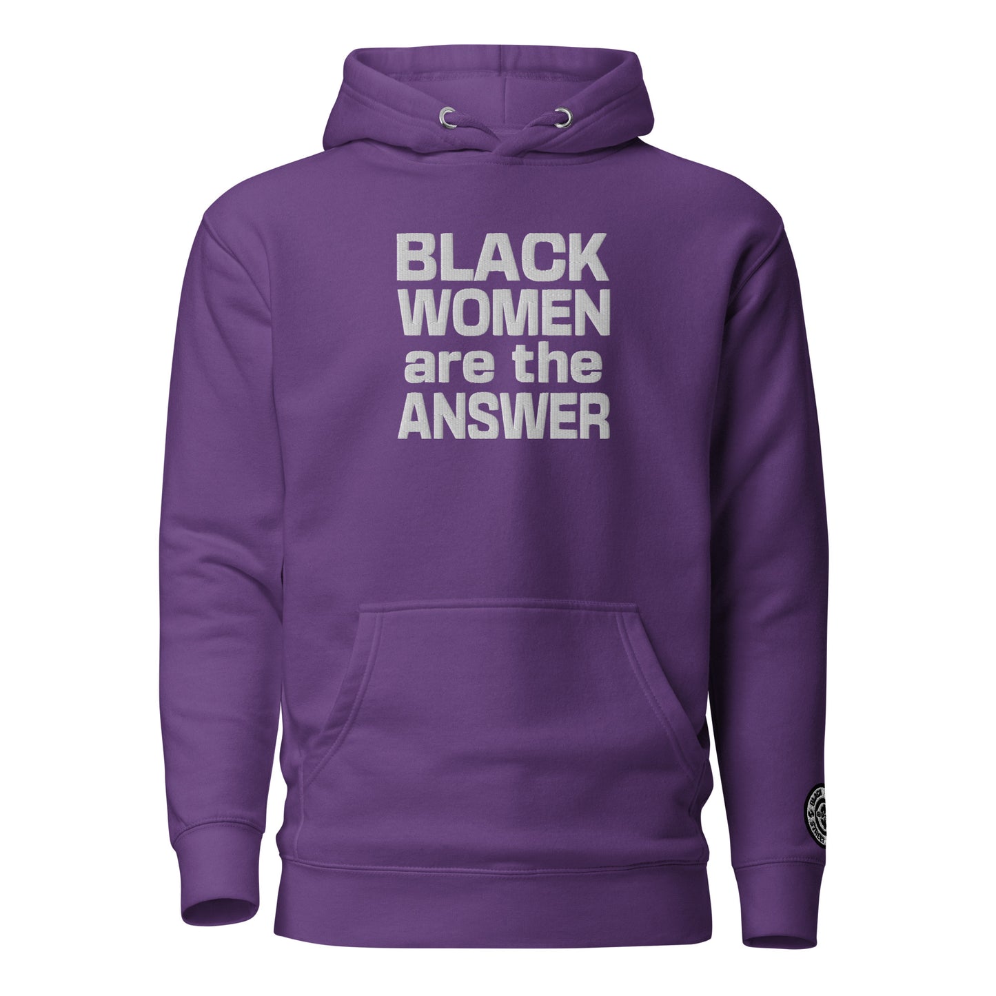 Hoodie - Black Women are the Answer (embroidered)