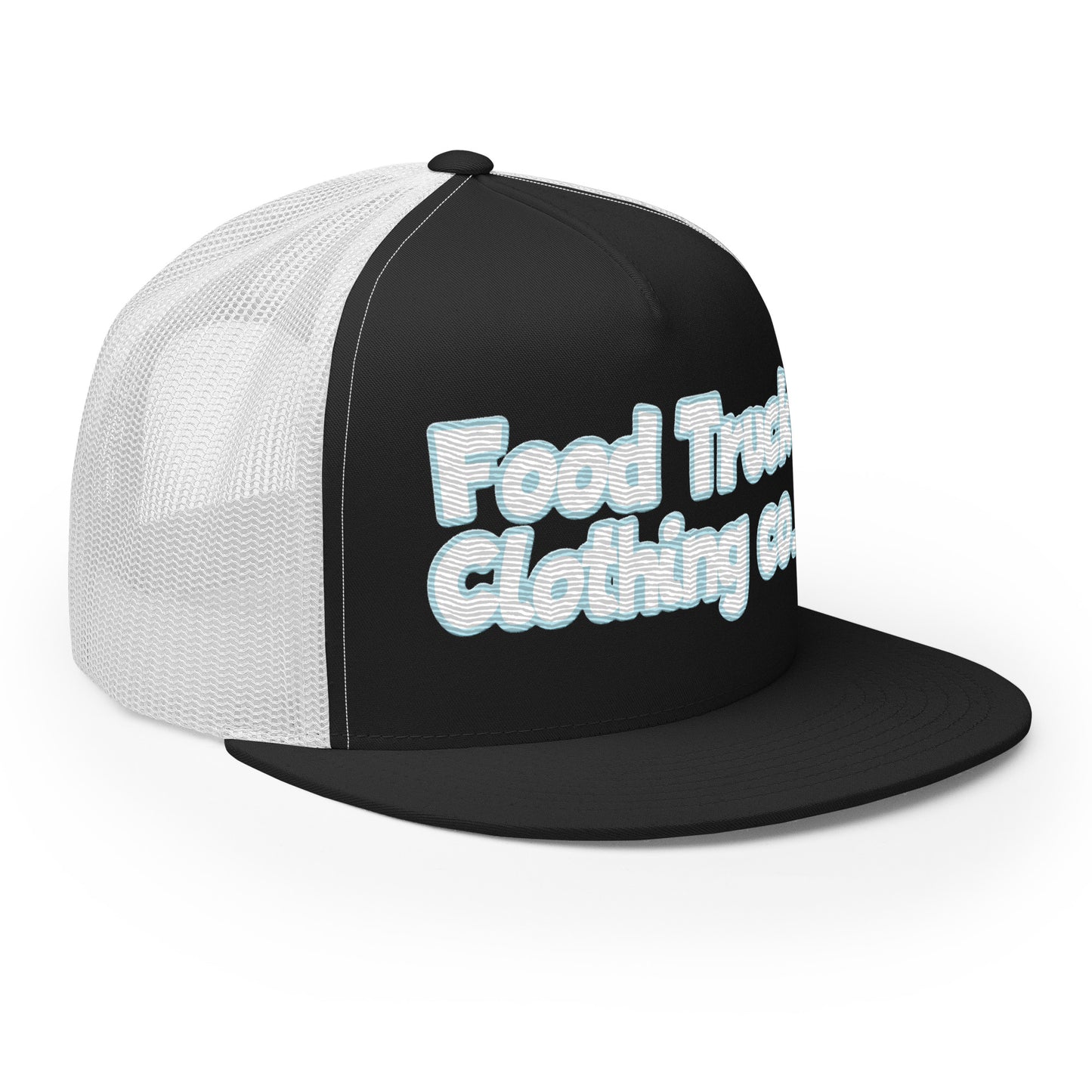 Food Trucker -Trucker Cap Script(embroidered front logo)