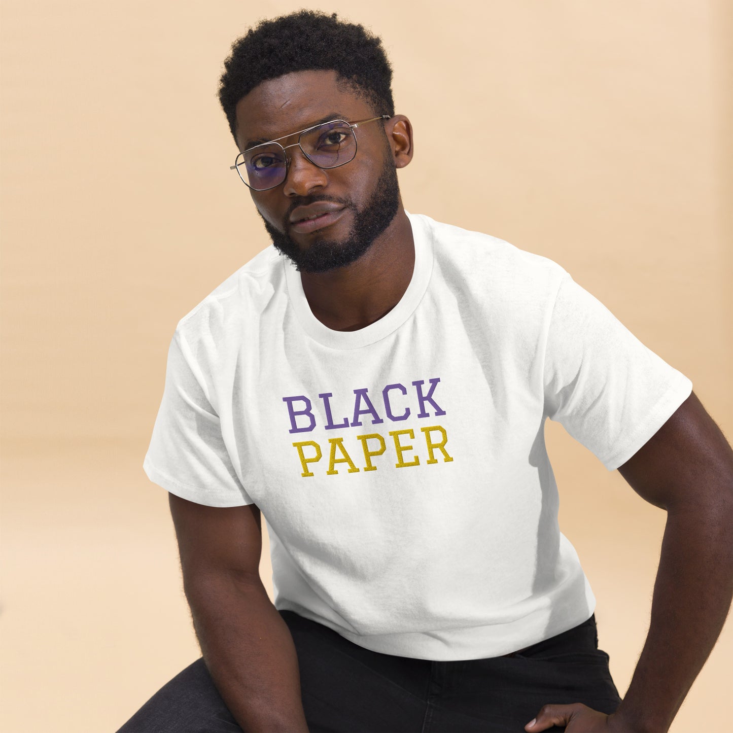 Purple & Gold COLLECTION - Classic Tee(Embroidered)