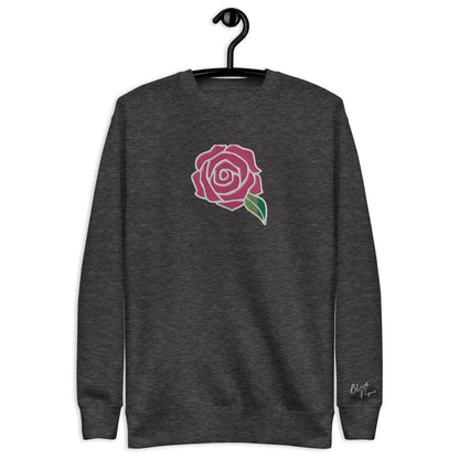 Sweatsuit Sweatshirt - Embroidered PINKROSE