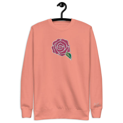 Sweatsuit Sweatshirt - Embroidered PINKROSE