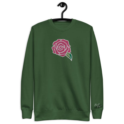 Sweatsuit Sweatshirt - Embroidered PINKROSE