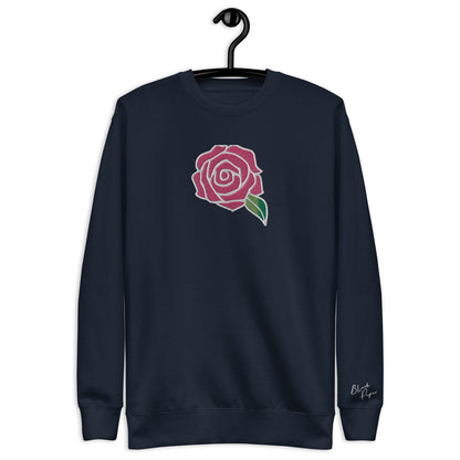 Sweatsuit Sweatshirt - Embroidered PINKROSE