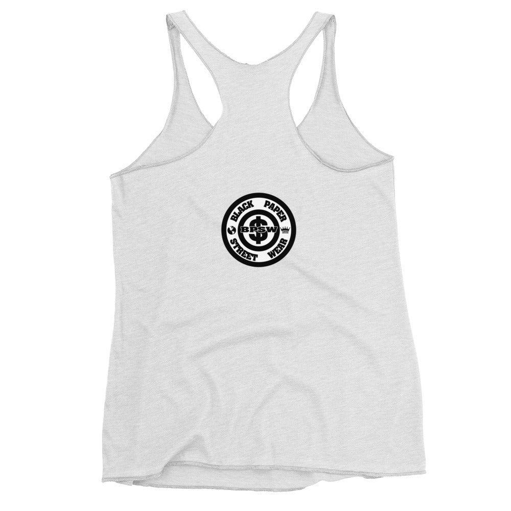 Black Paper - Women's Raceback Tank Top