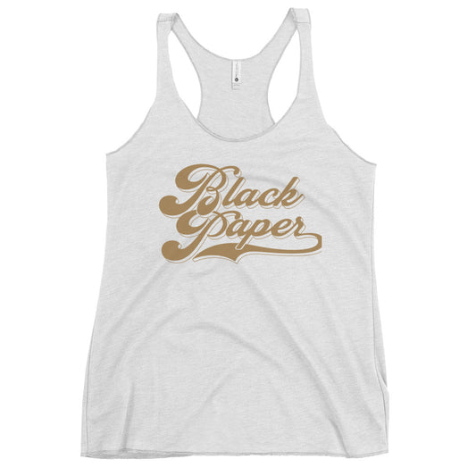 Black Paper - Women's Raceback Tank Top