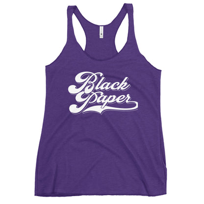 Black Paper - Women's Raceback Tank Top