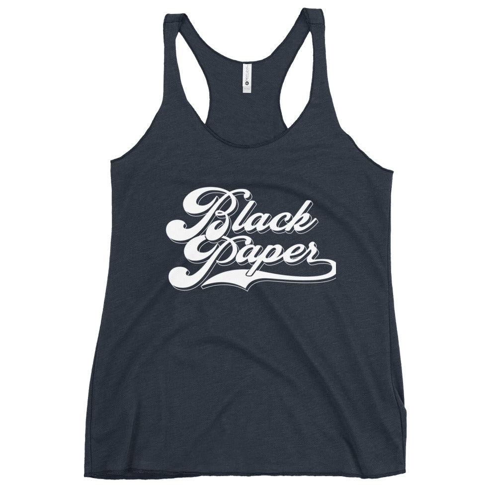 Black Paper - Women's Raceback Tank Top